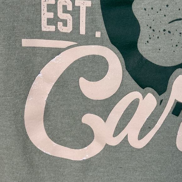 Carhartt Small Mens Loose Fit Shirt Cuffed Long Sleeve Crew Neck Shamrock Green - Picture 8 of 11